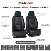 Capas de Bancos Premium | Bancos Dianteiros e Traseiros + Cabeceiras